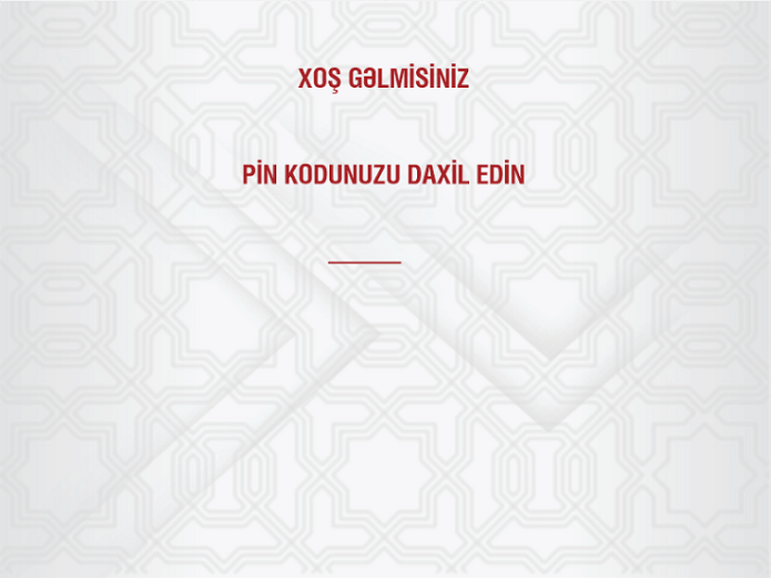 FİN kodunuzu daxil edin.