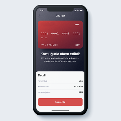 Kart uğurla yaradıldı