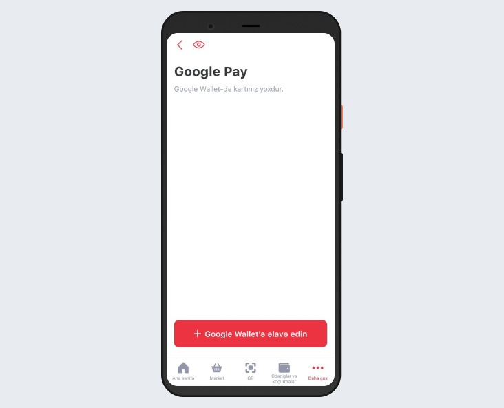 "+Google Wallet-ə əlavə edin" düyməsini sıxın