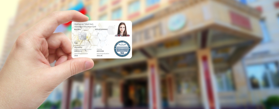 Students of Baku State University received smart student cards