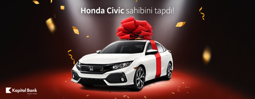 BirKart müştərisi Honda Civic qazandı!