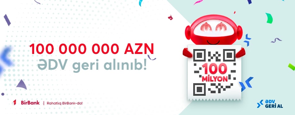 BirBank ilə 60 milyon manatdan artıq vəsait əhaliyə qaytarılıb