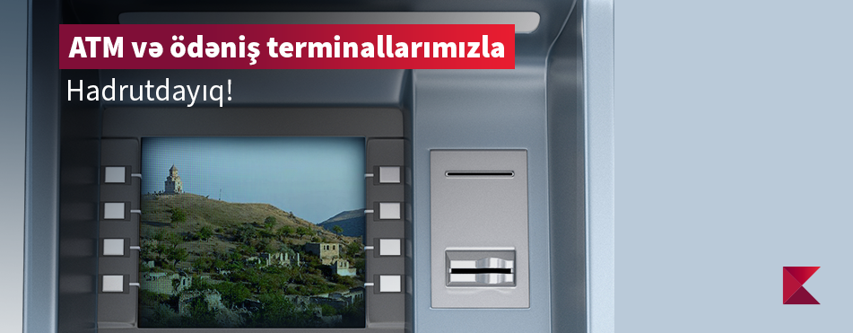 Kapital Bank Hadrutda bankomat və ödəniş terminalı quraşdırdı!