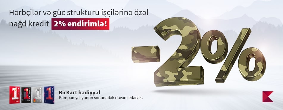 Special loan offer from Kapital Bank for military personnel