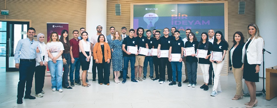 Kapital Bank awarded student winners of the “I have an idea” project