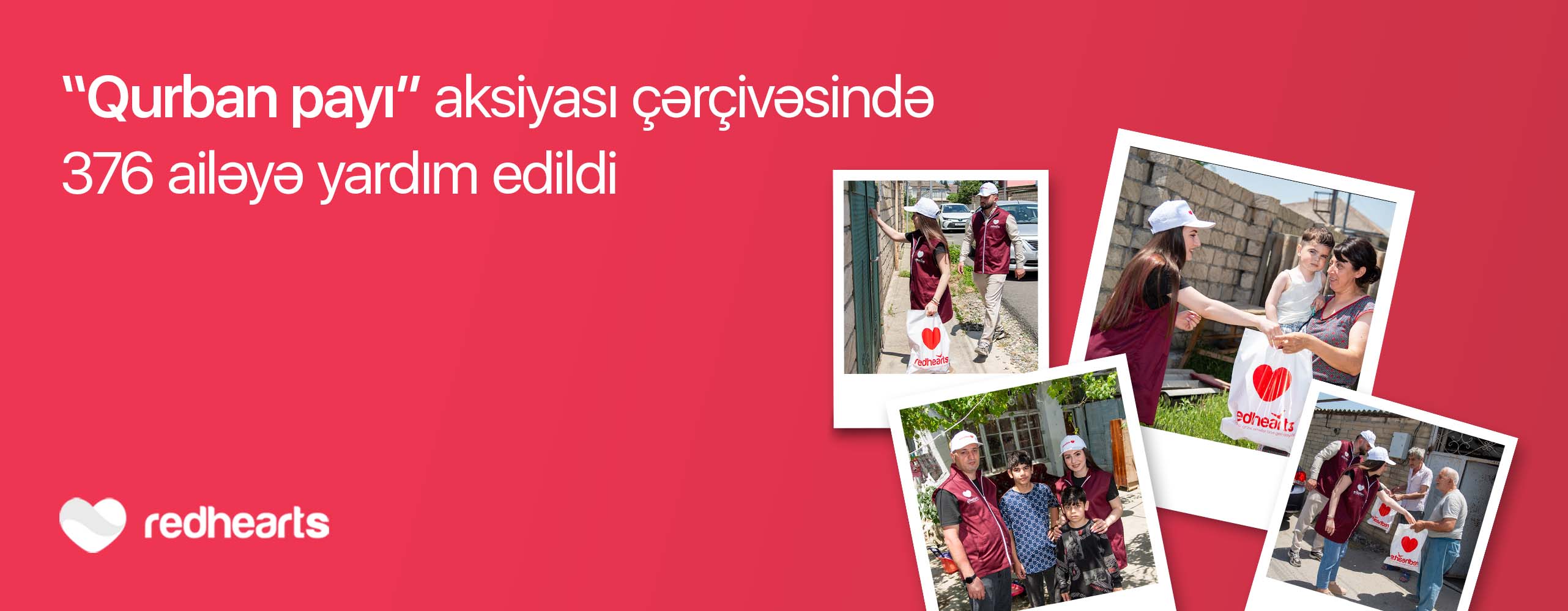 Assistance provided to 376 families within the framework of the “Qurban Payı” campaign
