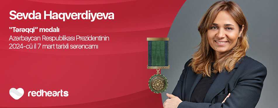 Qırmızı Ürəklər Fondunun prezidenti Sevda Haqverdiyeva Tərəqqi medalı ilə təltif edildi