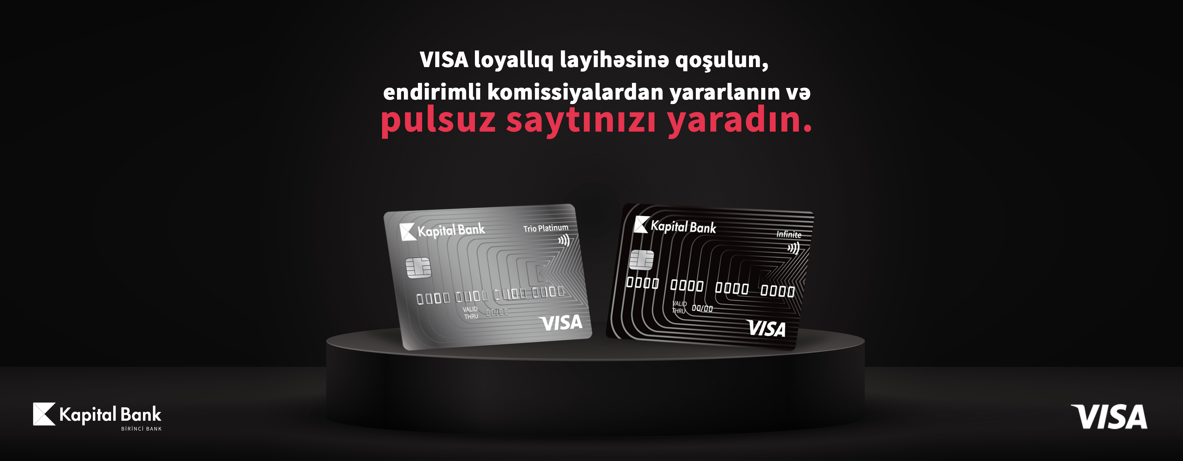 Kapital Bank предлагает особые возможности партнерам, дающим скидки по картам Visa